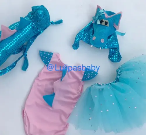 Fantasia dinossauro menina