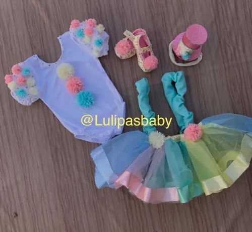 Roupa de Palhacinha Fantasia