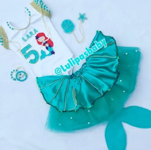 Roupa look fantasia sereia