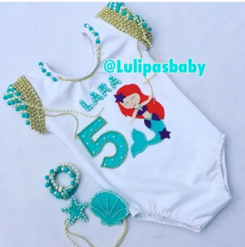 Roupa look fantasia sereia
