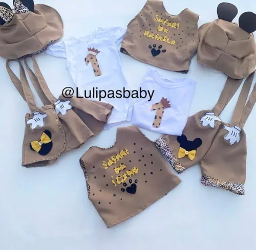 Roupa Safari mickey e Minnie
