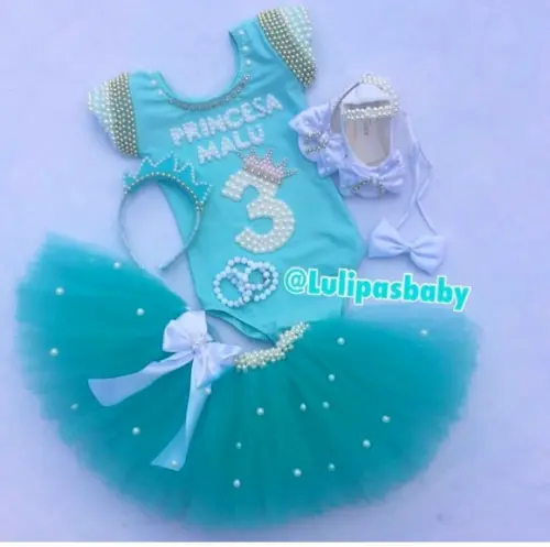 Roupa, fantasia Princesa e o sapo tiana
