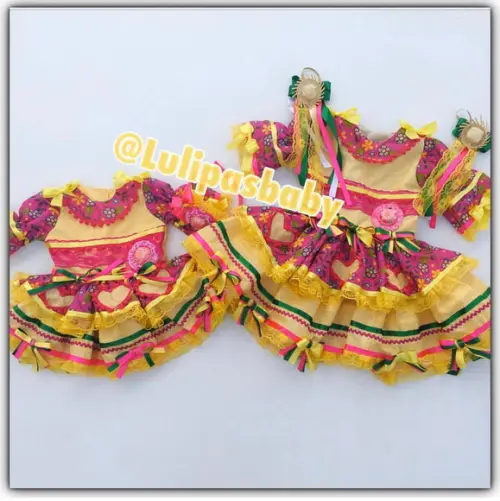 Vestido Caipira Infantil, Vestido Junino Infantil