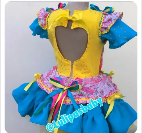 Vestido Caipira Infantil, Vestido Junino Infantil
