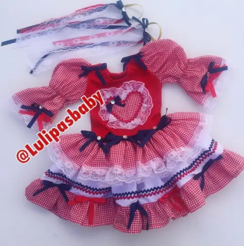 Vestido caipira vestido junino infantil