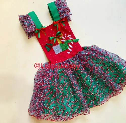 Vestido de natal infantil