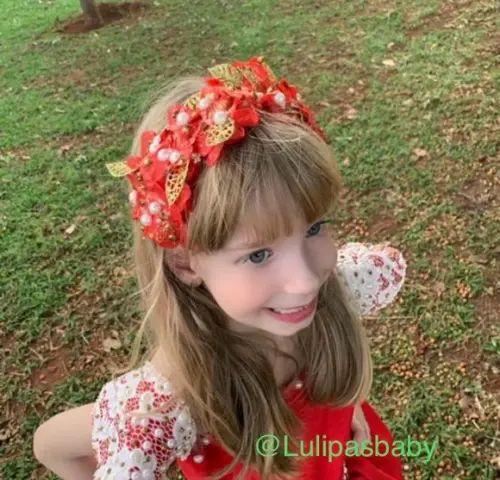 Vestido infantil natal