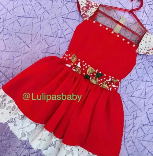 Vestido infantil natal