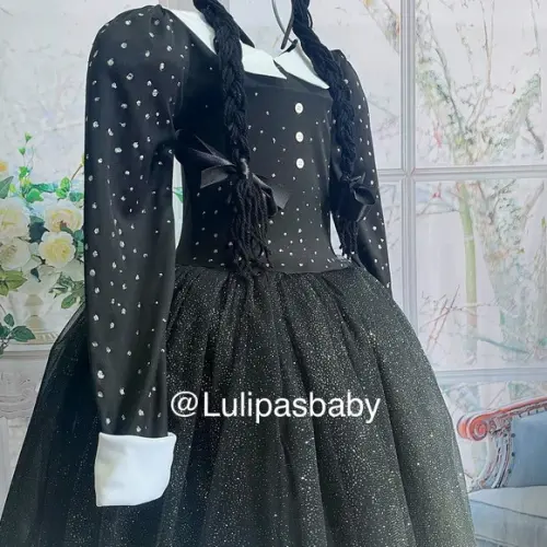 Vestido Infantil Wandinha