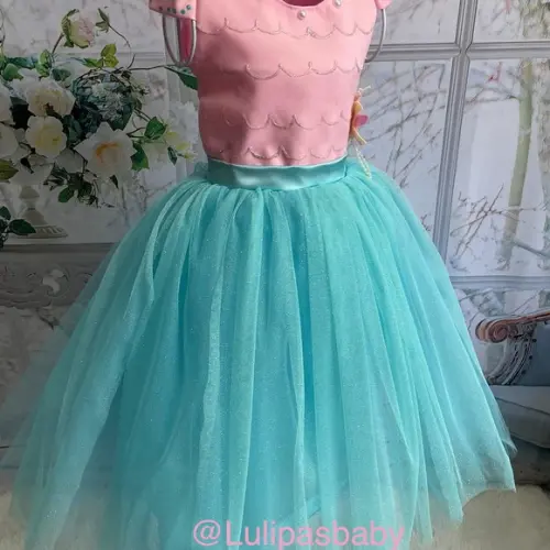 Vestido Infantil Sereia Luxo