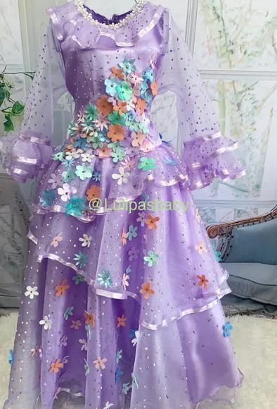 Vestido Isabela Madrigal Filme Encanto