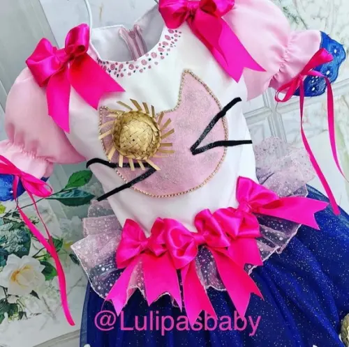 Vestido Junino a Casa Mágica da Gabby