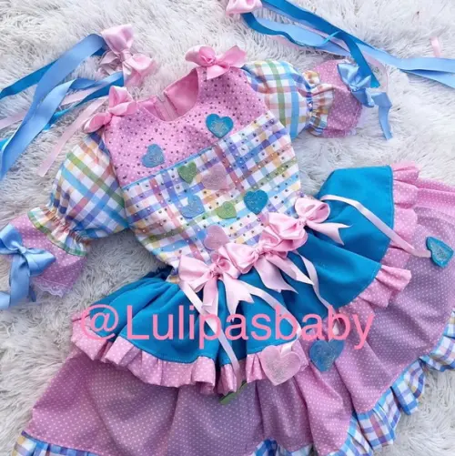 Vestido Junino Caipira Infantil