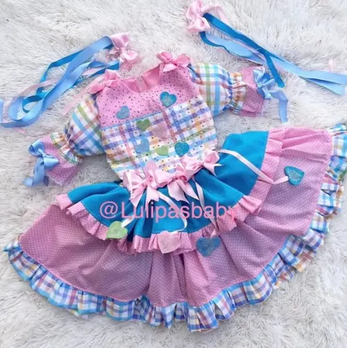 Vestido Junino Caipira Infantil