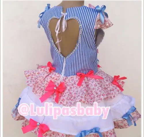 Vestido junino infantil, vestido caipira infantil