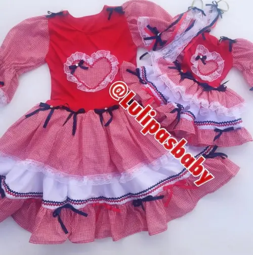 Vestido junino mãe e filha