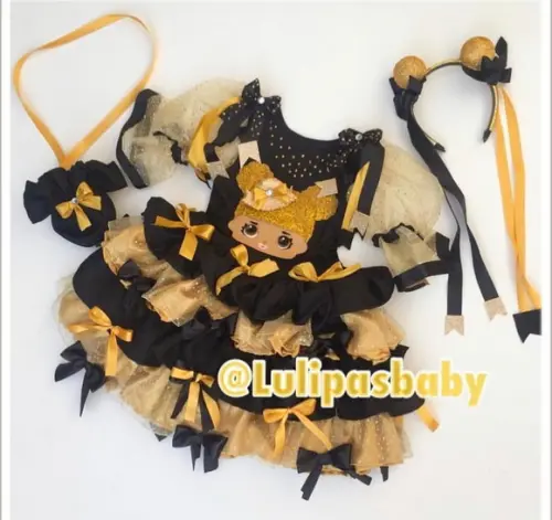 Vestido Junino, de festa junina infantil lol unicórnio