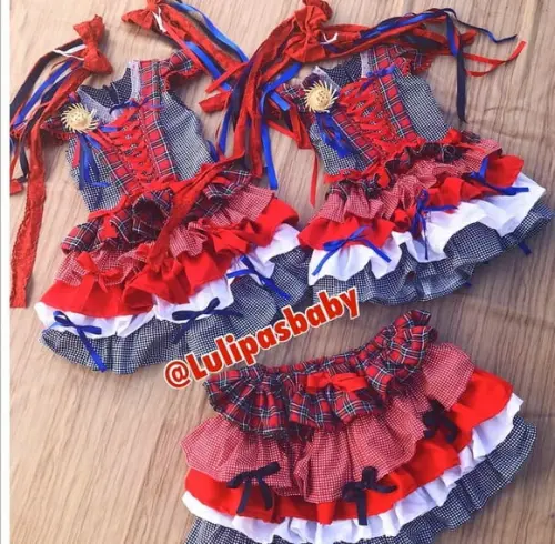 Vestido Junino, Vestido Festa Junina Menina Infantil