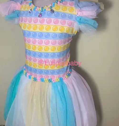 Vestido Pop it luxo
