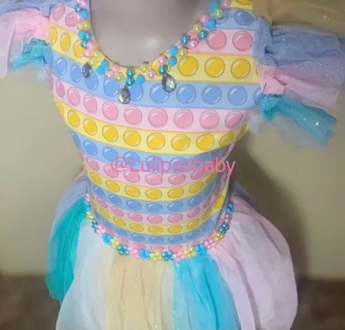 Vestido Pop it luxo