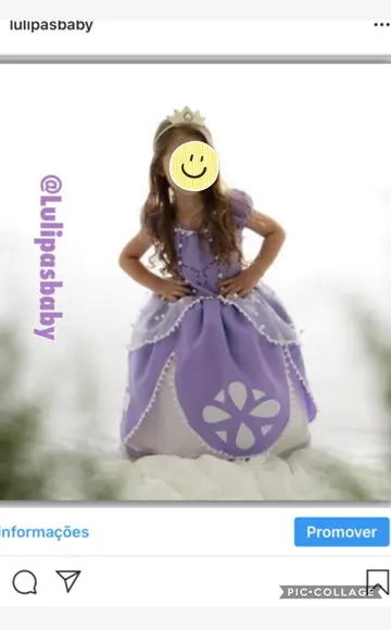 Vestido princesa sofia sophia