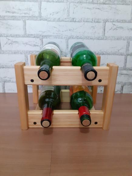 Adega de Vinhos Rack Porta 4 Garrafas