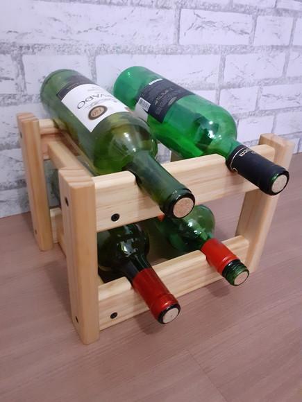 Adega de Vinhos Rack Porta 4 Garrafas