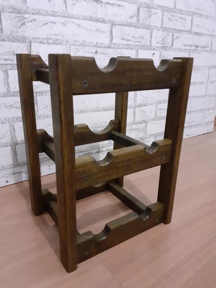 Adega de Vinhos Rack Porta 6 Garrafas Cor Imbuia