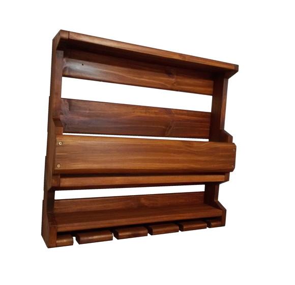 Barzinho de Parede Madeira Pinus Cor Cedro