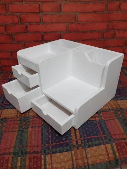Organizador de Mesa com 3 Gavetas