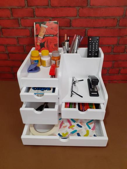 Organizador de Mesa com 4 Gavetas