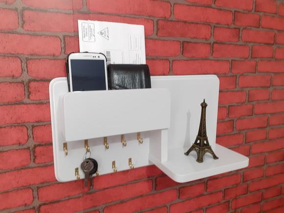 Porta Chaves Cor Branco