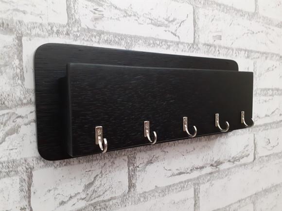 Porta Chaves, Celular, Carteira Cor Preto p/ 5 Chaveiros