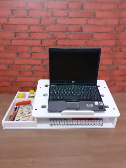 Suporte para Notebook e Porta Treco Branco
