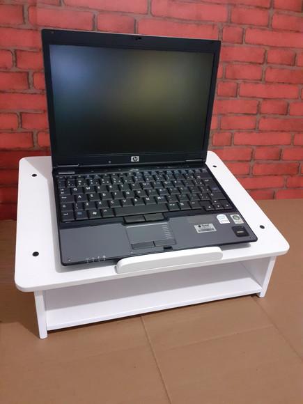 Suporte para Notebook em Madeira Cor Branco