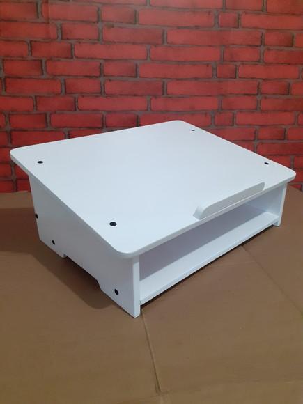 Suporte para Notebook em Madeira Cor Branco