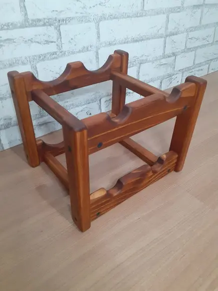 Adega de Vinhos Rack Porta 4 Garrafas Cor Cedro
