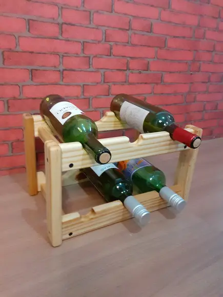 Adega de Vinhos Rack Porta 6 Garrafas Horizontal