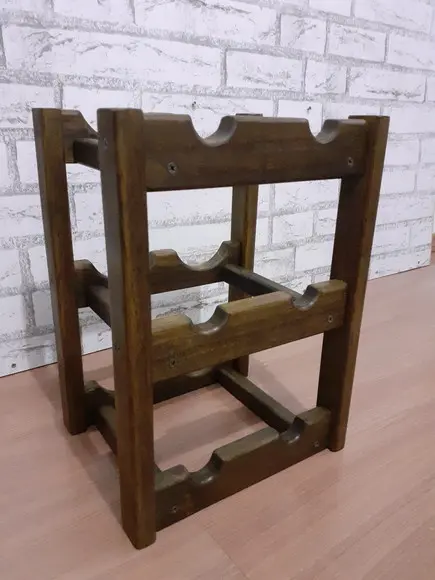 Adega de Vinhos Rack Porta 6 Garrafas Cor Imbuia