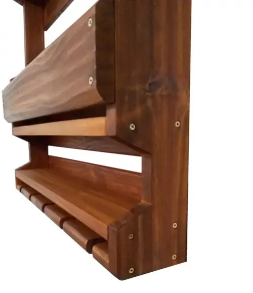 Barzinho de Parede Madeira Pinus Cor Cedro