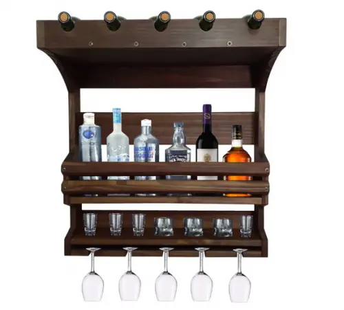 Barzinho Adega de Parede com Porta Vinho