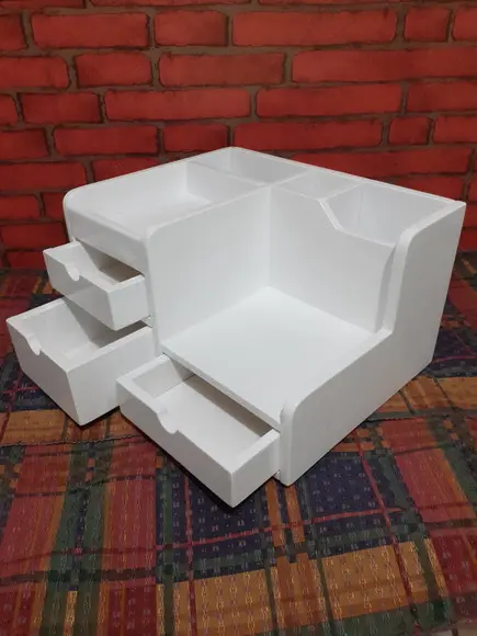 Organizador de Mesa com 3 Gavetas