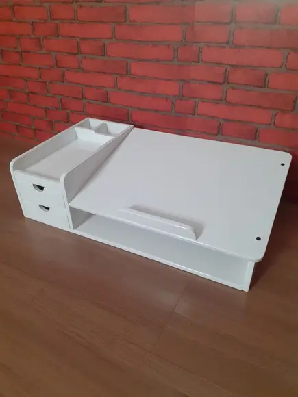 Suporte para Notebook e Porta Treco Cor Branco