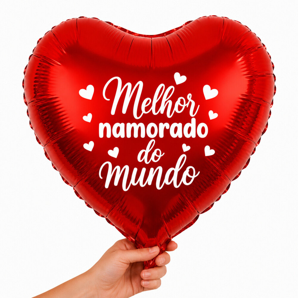 Kit 10 Adesivos Vinil MELHOR NAMORADO DO MUNDO para balão, bex
