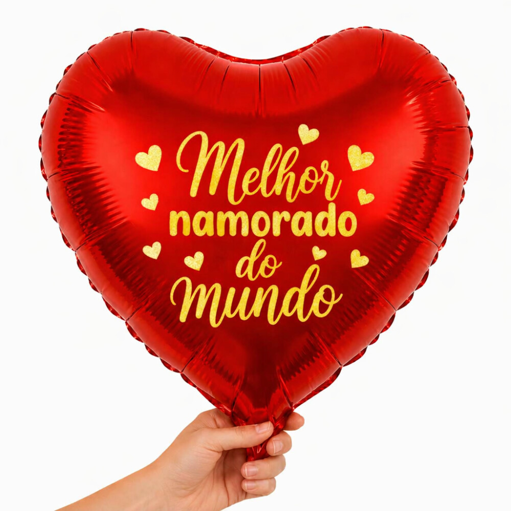 Kit 10 Adesivos Vinil MELHOR NAMORADO DO MUNDO para balão, bex