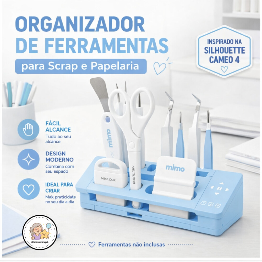 ORGANIZADOR DE FERRAMENTAS PARA SCRAP E PAPELEIRAS