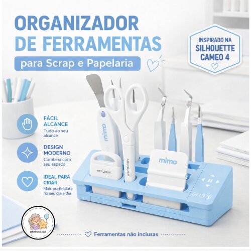 ORGANIZADOR DE FERRAMENTAS PARA SCRAP E PAPELEIRAS