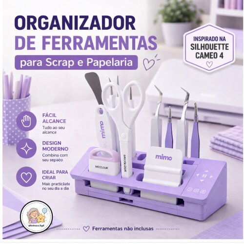 ORGANIZADOR DE FERRAMENTAS PARA SCRAP E PAPELEIRAS