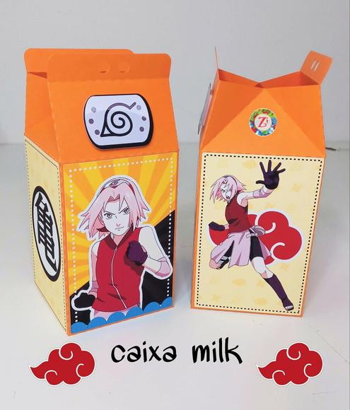 Caixa milk - NARUTO