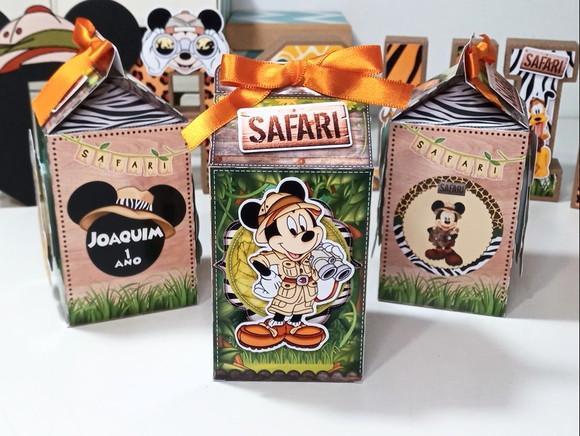 Caixa Milk - Tema Mickey Safari